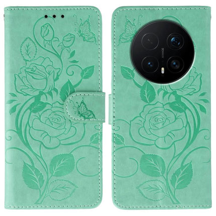 Rose Butterfly Embossed Leather Phone Case, For Honor Magic8 Pro, For Honor Magic8, For Honor X7d 5G, For Honor X5c Plus