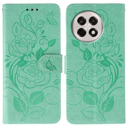 Rose Butterfly Embossed Leather Phone Case, For OnePlus Nord CE5, For OnePlus Ace 5 Pro / Ace 5, For OnePlus 13, For OnePlus Nord 4