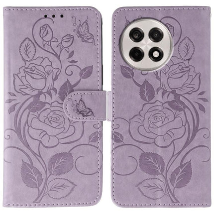 Rose Butterfly Embossed Leather Phone Case, For OnePlus Nord CE5, For OnePlus Ace 5 Pro / Ace 5, For OnePlus 13, For OnePlus Nord 4
