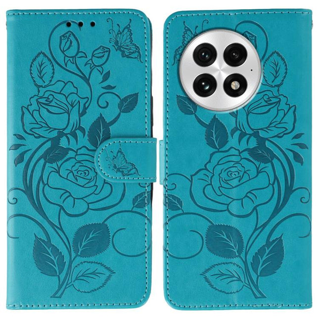 Rose Butterfly Embossed Leather Phone Case, For OnePlus Nord CE5, For OnePlus Ace 5 Pro / Ace 5, For OnePlus 13, For OnePlus Nord 4