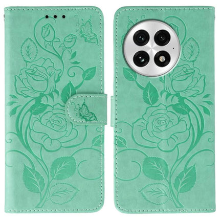 Rose Butterfly Embossed Leather Phone Case, For OnePlus Nord CE5, For OnePlus Ace 5 Pro / Ace 5, For OnePlus 13, For OnePlus Nord 4