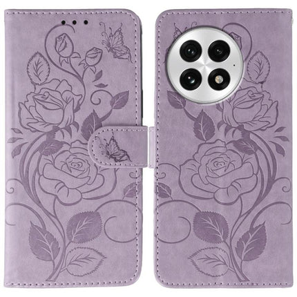 Rose Butterfly Embossed Leather Phone Case, For OnePlus Nord CE5, For OnePlus Ace 5 Pro / Ace 5, For OnePlus 13, For OnePlus Nord 4