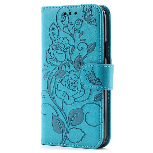 Rose Butterfly Embossed Leather Phone Case, For OnePlus Nord CE4 Lite Global, For OnePlus 12, For OnePlus Nord 3 5G / Ace 2V