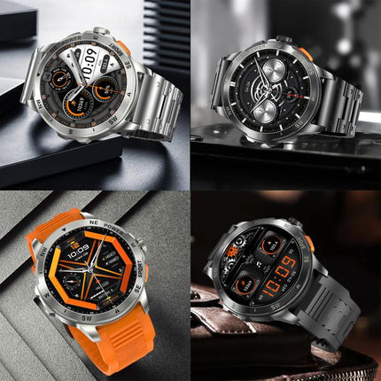 AK77 BT Call Smart Watch, Support Blood Oxygen / Blood Pressure / Heart Rate / Sports Health Monitoring Fitness Tracker