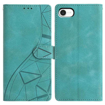 Triangles Embossed Leather Phone Case, For iPhone 17, For iPhone Air, For iPhone 17e / 16e, For iPhone 16 Pro Max