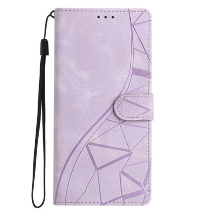 Triangles Embossed Leather Phone Case, For iPhone 18 Pro, For iPhone 18 Pro Max, For iPhone 17 Pro Max, For iPhone 17 Pro