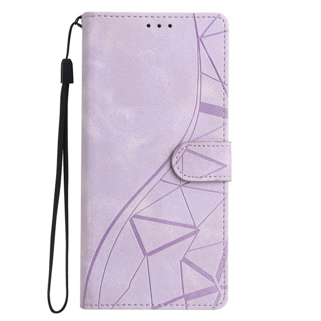 Triangles Embossed Leather Phone Case, For iPhone 18 Pro, For iPhone 18 Pro Max, For iPhone 17 Pro Max, For iPhone 17 Pro