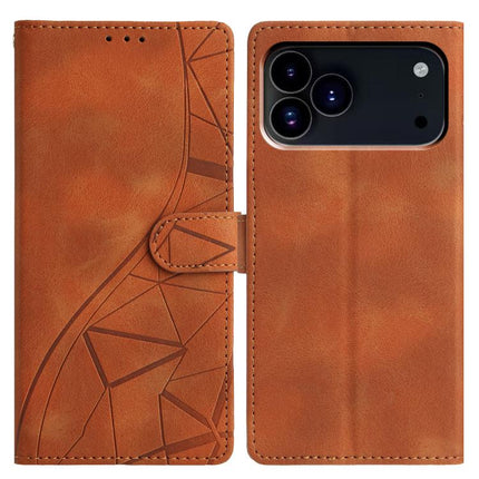 Triangles Embossed Leather Phone Case, For iPhone 18 Pro, For iPhone 18 Pro Max, For iPhone 17 Pro Max, For iPhone 17 Pro