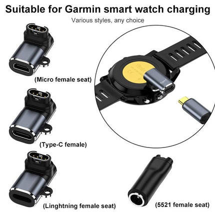 For Garmin Fenix 8 / 7X / vivoactive 6 xDfind Watch Charging Adapter