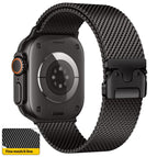 For Apple Watch 46mm / 49mm / 45mm / 44mm Fine Mesh / Black