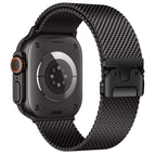 For Apple Watch 42mm / 41mm / 40mm / 38mm Fine Mesh / Black