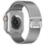 For Apple Watch 42mm / 41mm / 40mm / 38mm Fine Mesh / Silver