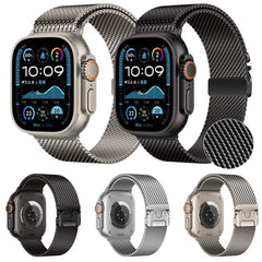 xDfind Umbrella Buckle Fine Mesh Milanese Stainless Steel Watch Band