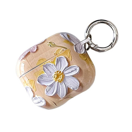 Oil Painting TPU Water Sticker Earphone Case, For AirPods 4, For AirPods Pro 2 / Pro, For AirPods 3, For AirPods 1 / 2