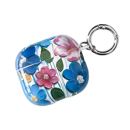 Oil Painting TPU Water Sticker Earphone Case, For AirPods 4, For AirPods Pro 2 / Pro, For AirPods 3, For AirPods 1 / 2