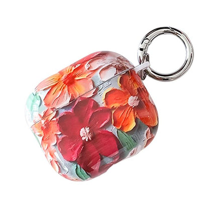 Oil Painting TPU Water Sticker Earphone Case, For AirPods 4, For AirPods Pro 2 / Pro, For AirPods 3, For AirPods 1 / 2