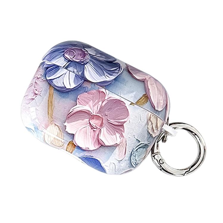 Oil Painting TPU Water Sticker Earphone Case, For AirPods 4, For AirPods Pro 2 / Pro, For AirPods 3, For AirPods 1 / 2