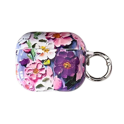 Oil Painting TPU Water Sticker Earphone Case, For AirPods 4, For AirPods Pro 2 / Pro, For AirPods 3, For AirPods 1 / 2