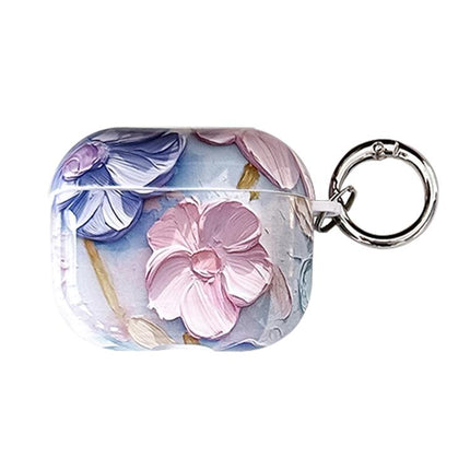 Oil Painting TPU Water Sticker Earphone Case, For AirPods 4, For AirPods Pro 2 / Pro, For AirPods 3, For AirPods 1 / 2