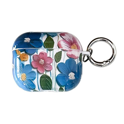 Oil Painting TPU Water Sticker Earphone Case, For AirPods 4, For AirPods Pro 2 / Pro, For AirPods 3, For AirPods 1 / 2