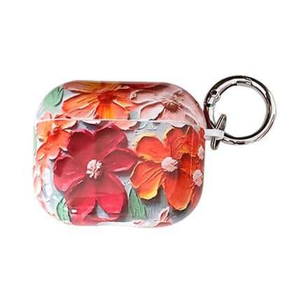 Oil Painting TPU Water Sticker Earphone Case, For AirPods 4, For AirPods Pro 2 / Pro, For AirPods 3, For AirPods 1 / 2