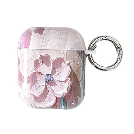 Oil Painting TPU Water Sticker Earphone Case, For AirPods 4, For AirPods Pro 2 / Pro, For AirPods 3, For AirPods 1 / 2