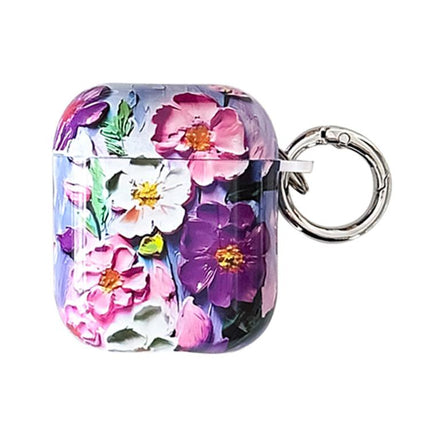 Oil Painting TPU Water Sticker Earphone Case, For AirPods 4, For AirPods Pro 2 / Pro, For AirPods 3, For AirPods 1 / 2