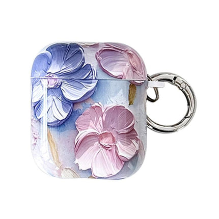 Oil Painting TPU Water Sticker Earphone Case, For AirPods 4, For AirPods Pro 2 / Pro, For AirPods 3, For AirPods 1 / 2