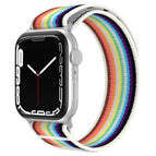 For Apple Watch 46mm / 49mm / 45mm / 44mm / White Rainbow