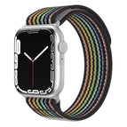For Apple Watch 42mm / 41mm / 40mm / 38mm / Black Rainbow
