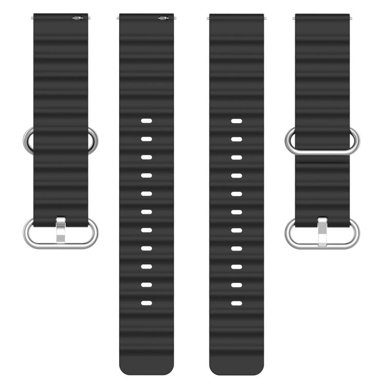 xDfind Ocean Style Silicone Solid Color Watch Band, 20mm, 22mm