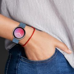 xDfind  Flat Head Groove Folding Black Buckle Silicone Watch Band