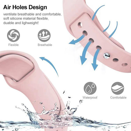 xDfind Pure Color Silicone Watch Band, 20mm, 22mm