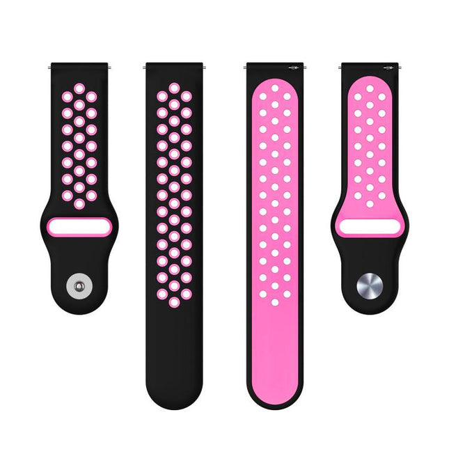 xDfind Two-color Silicone Watch Band, 20mm, 22mm
