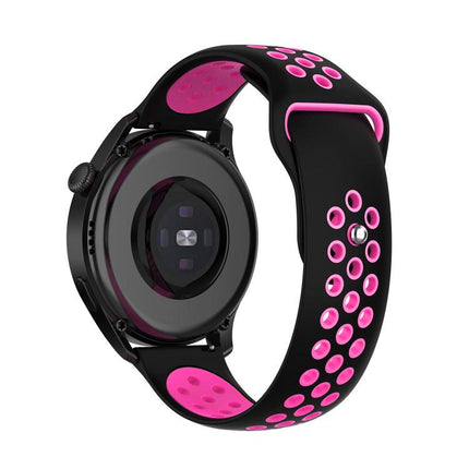 xDfind Two-color Silicone Watch Band, 20mm, 22mm