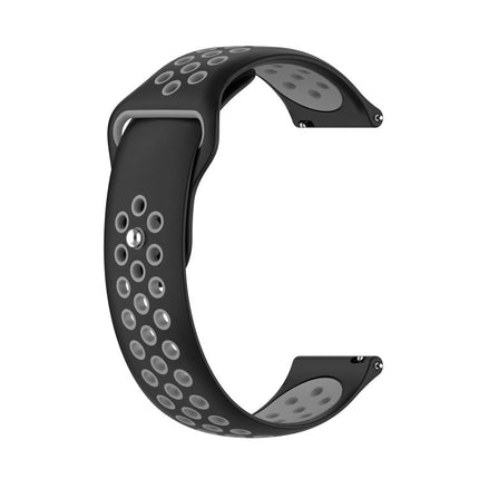 xDfind Two-color Silicone Watch Band, 20mm, 22mm