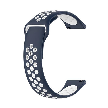 xDfind Two-color Silicone Watch Band, 20mm, 22mm