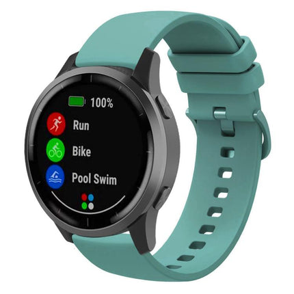 xDfind Flat Pure Color Silicone Watch Band, 20mm, 22mm