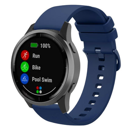 xDfind Flat Pure Color Silicone Watch Band, 20mm, 22mm