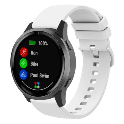 xDfind Flat Pure Color Silicone Watch Band, 20mm, 22mm