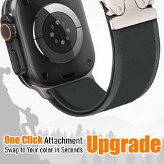 xDfind Titanium Buckle Snap Button Loop Nylon Watch Band