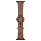 For Apple Watch 42mm / 41mm / 40mm / 38mm / Yellow Brown