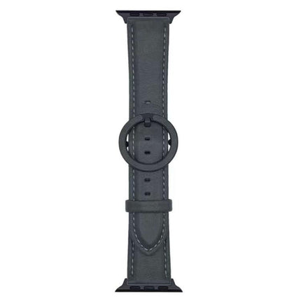 xDfind Round Buckle Leather Watch Band, For Apple Watch 46mm / 49mm / 45mm / 44mm, For Apple Watch 42mm / 41mm / 40mm / 38mm