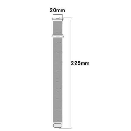 xDfind Milan Magnetic Steel Mesh Watch Band, For Xiaomi Smart Band 9 Pro / 8 Pro