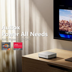 CHUWI AUBox R7-8745 Windows 11 Mini PC, AMD Ryzen 7 8745HS Processor, R7-8745, 16GB+1TB, 32GB+1TB