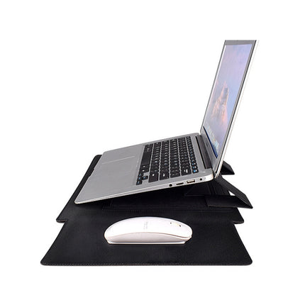 PU05 Sleeve Leather Case Carrying Bag with Small Storage Bag, for 13.3 inch Laptop, for 14.1 inch Laptop, for 15.4 inch Laptop