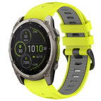 For Garmin 22mm / Lime Green+Grey