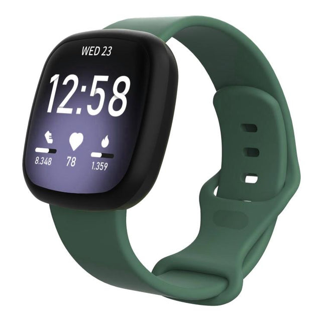 For Fitbit Versa 4 / Versa 3 / Sense2 / Sense xDfind Silicone Watch Band, S