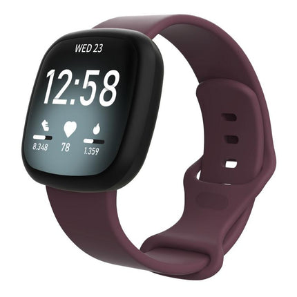 For Fitbit Versa 4 / Versa 3 / Sense2 / Sense xDfind Silicone Watch Band, S