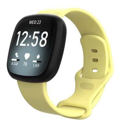 For Fitbit Versa 4 / Versa 3 / Sense2 / Sense xDfind Silicone Watch Band, S